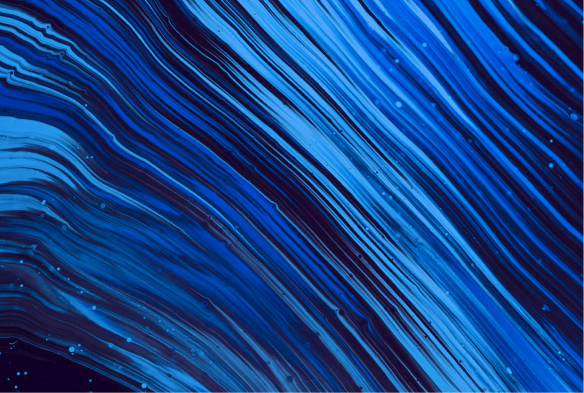 Orange gradient with shades of blue